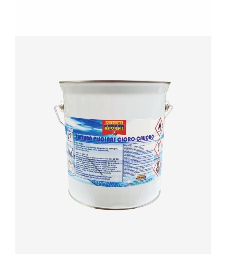 PINTURA PISCINAS 100% CLOROCAUCHO BLANCA ADORAL  4L