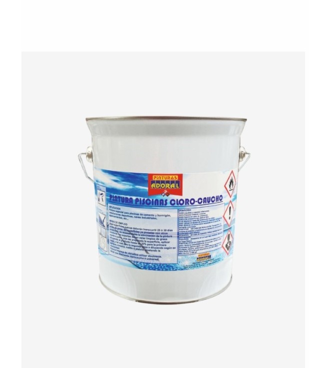 PINTURA PISCINAS 100% CLOROCAUCHO BLANCA ADORAL  4L