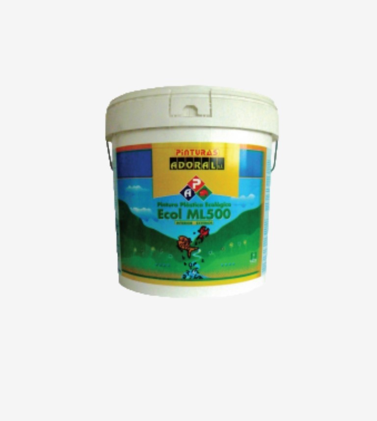 PINTURA PLASTICA MATE ECOLOGICA BLANCA ECOL ML500 ADORAL 750ML