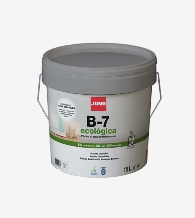 PINTURA PLASTICA MATE ECOLOGICA JUNORAL B-7 JUNO 4L