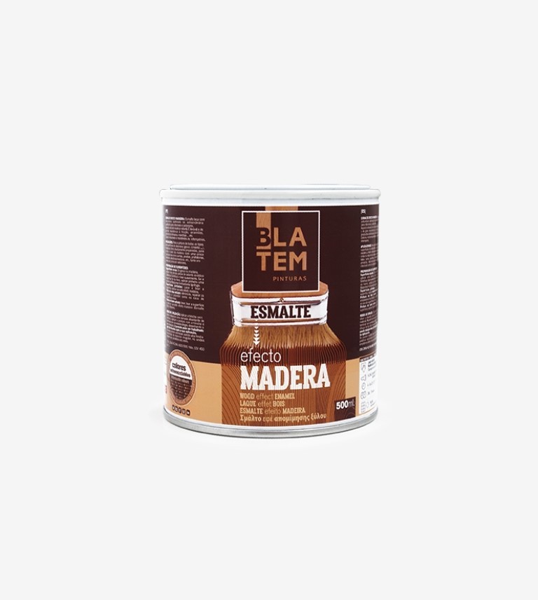 ESMALTE  EFECTO MADERA ROBLE CENIZA BLATEM 500ML