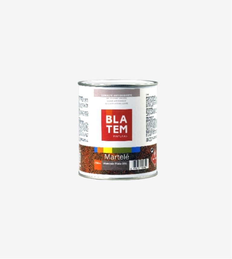 ESMALTE ANTIOXIDANTE MARTELE BASE ALUMINIO-PLATA BLATEM 750ML