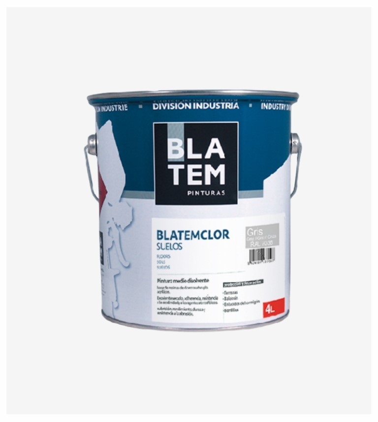 PINTURA AL CLOROCAUCHO BLATEMCLOR SUELOS BLANCO BLATEM 15L