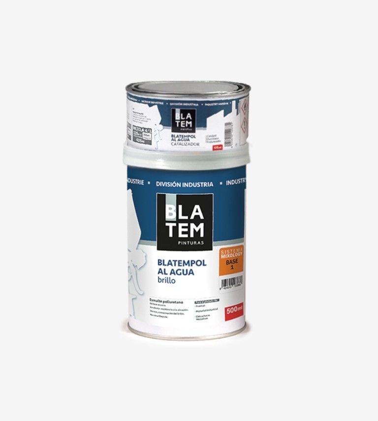 KIT ESMALTE POLIURETANO BLATEMPOL AGUA SATIN. BLANCO BLATEM 625ML