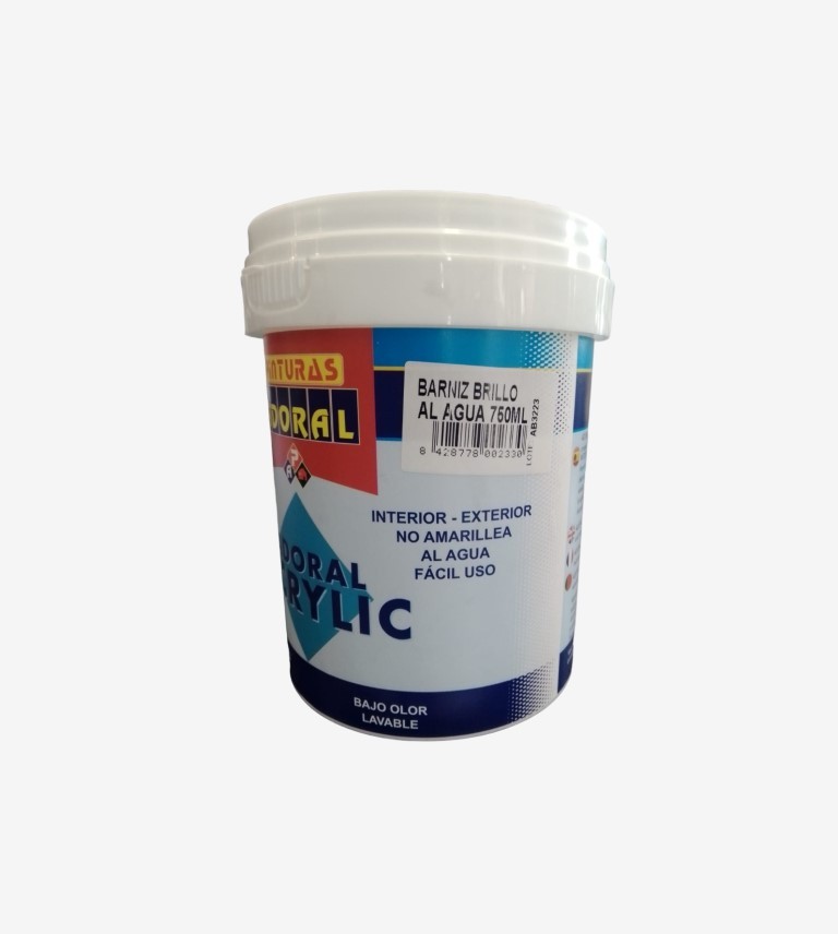 BARNIZ PARQUET AL AGUA MATE 1C ADORAL 750ML