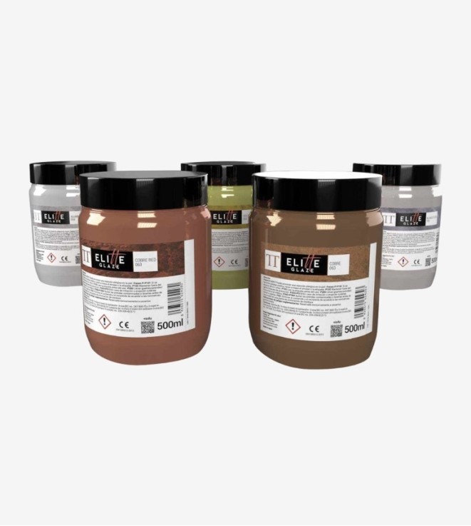 PIGMENTO VELADURA ELITE GLAZE BLANCO PLATA 500 TOPCIMENT 500ML