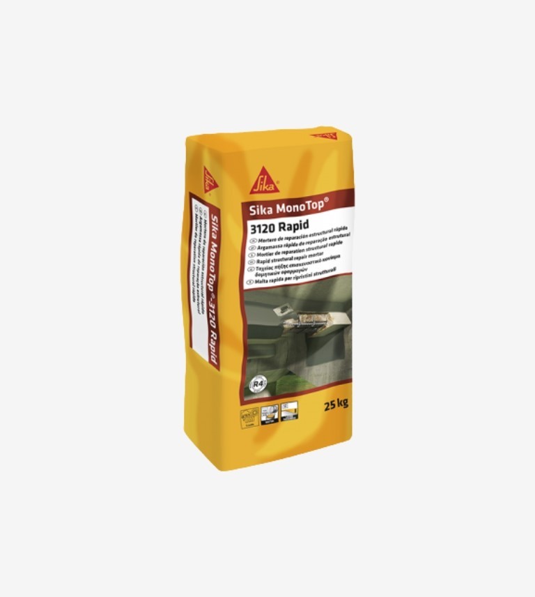 MORTERO DE REPARACION MONOTOP 3120 RAPID SIKA 25KG