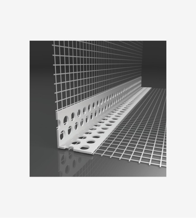 PERFIL ESQUINA PVC MALLA REGARSA