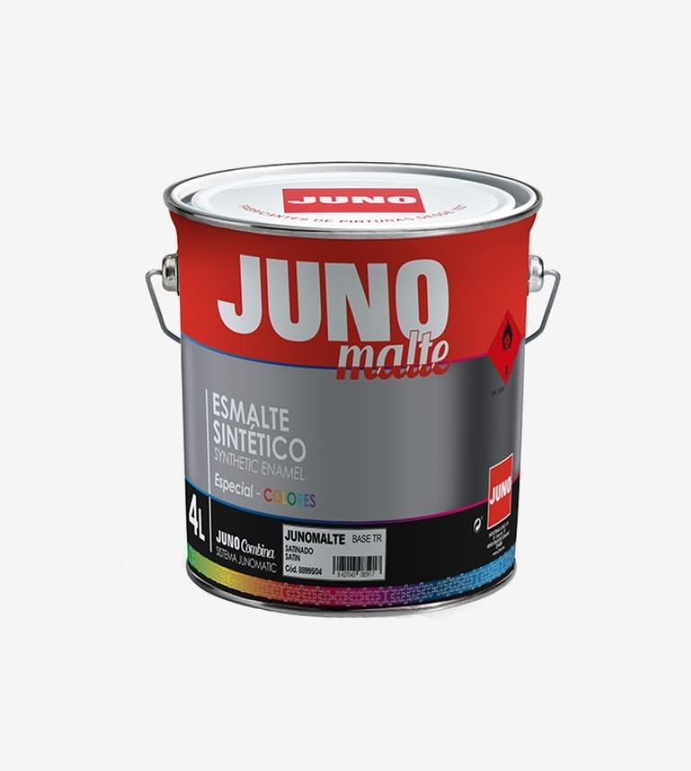 ESMALTE SATINADO JUNOMALTE BLANCO/BASE P JUNO 750ML