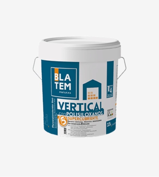 PINTURA LISA FACHADAS CON POLISILOXANOS VERTICAL BLANCO BLATEM 15L