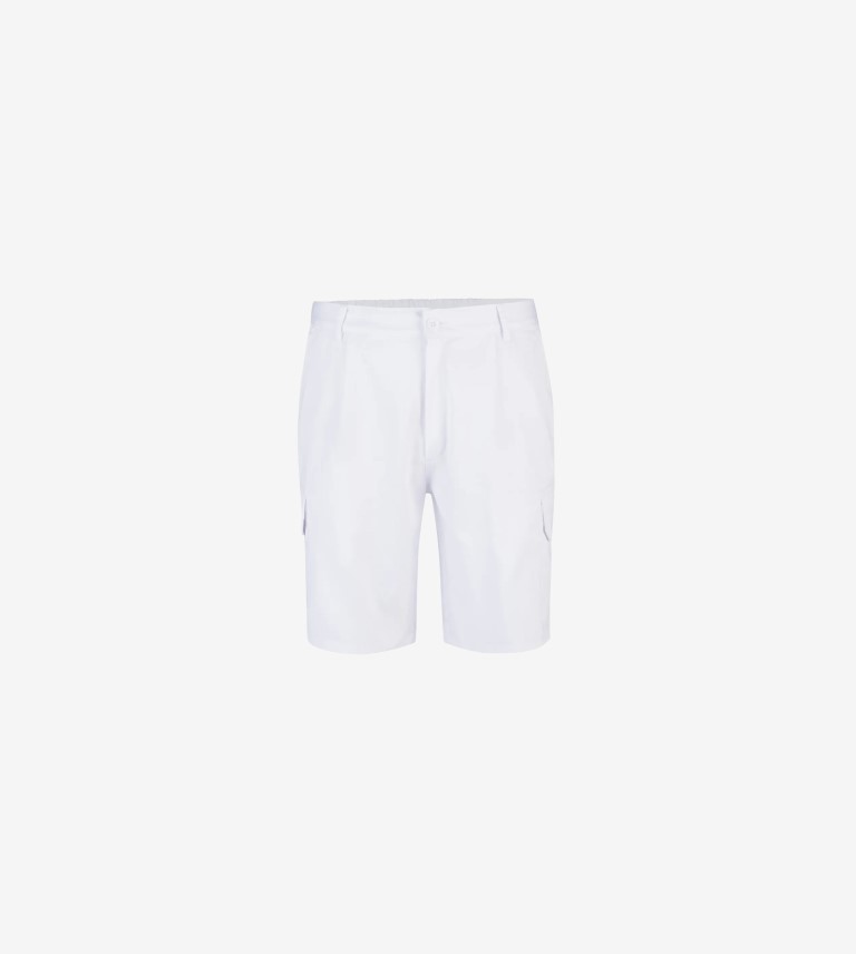 PANTALON BERMUDA MULTIBOLSILLO BLANCO Nº44 VELILLA