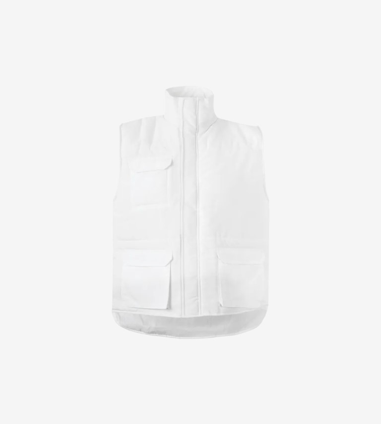 CHALECO ACOLCHADO BLANCO TALLA M VELILLA