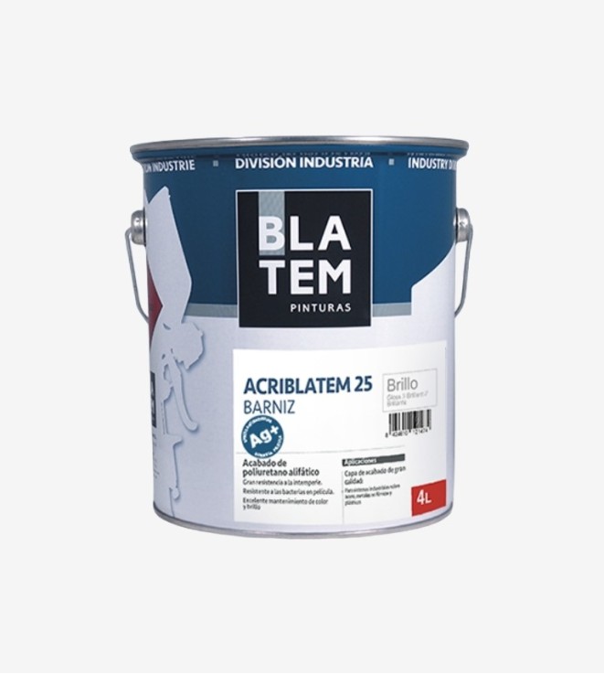 KIT BARNIZ POLIURETANO SUELOS MATE ACRIBLATEM 25 BLATEM 4L+1L