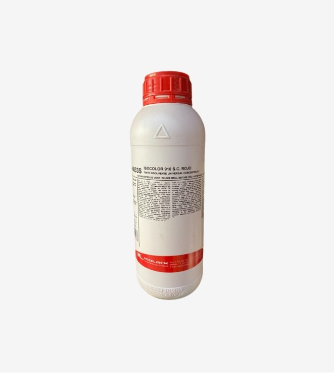 TINTE COLOR 910 S.C ROJO TINTE MADERA CONCENCENTRADO ISOLACK 1L