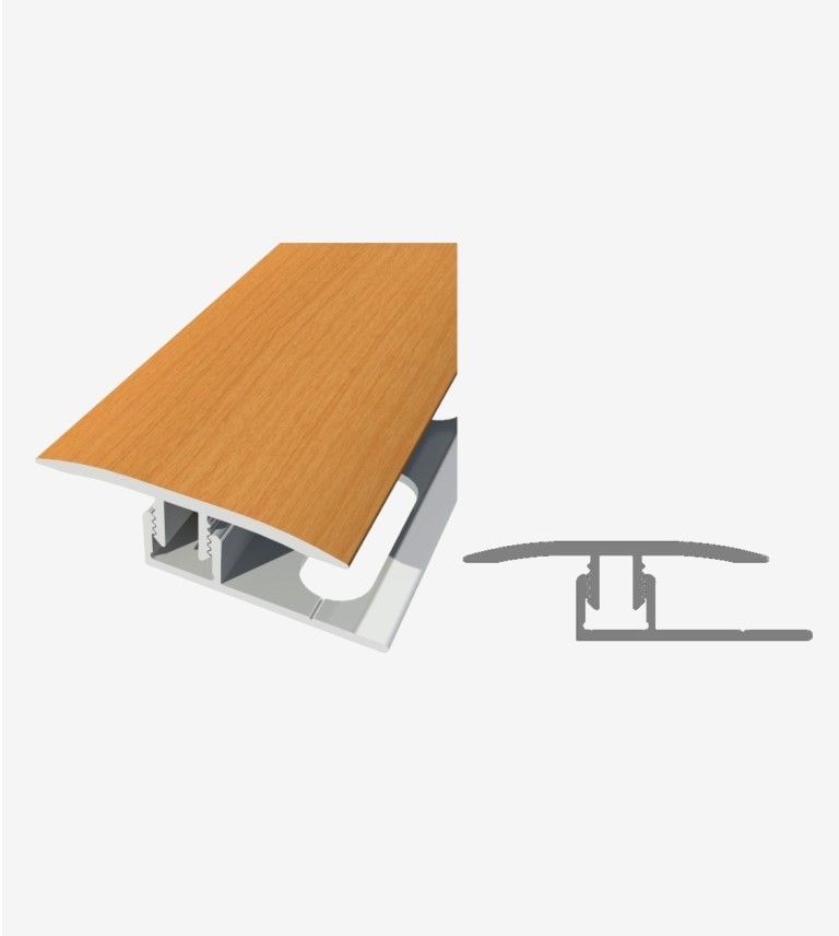 JUNTA DILATACION ALUMINIO PROMO 5 ROBLE TREND WHITE 2,7M BRIKTE