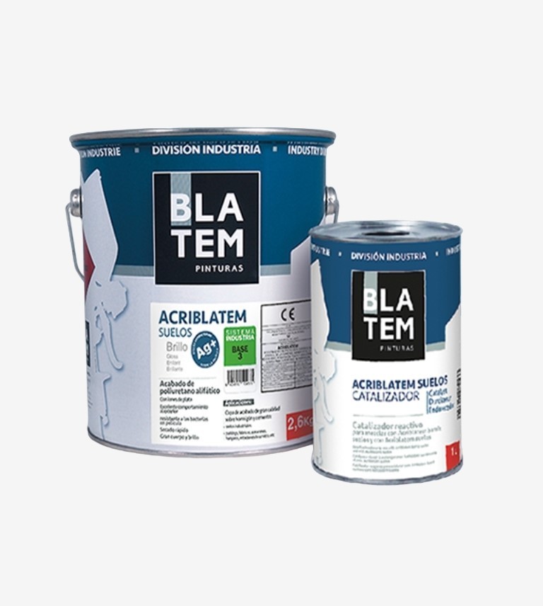 KIT ACRIBLATEM BARNIZ SUELOS SATINADO+CATALIZADOR BLATEM 5L