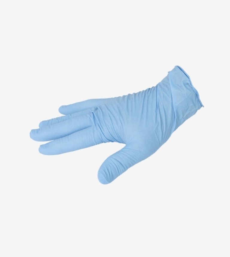 GUANTES NITRILO AZUL SATINADO 9/G