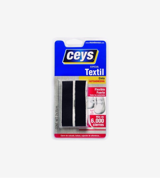 CREMALLERA TEXTIL COLOR NEGRO CEYS