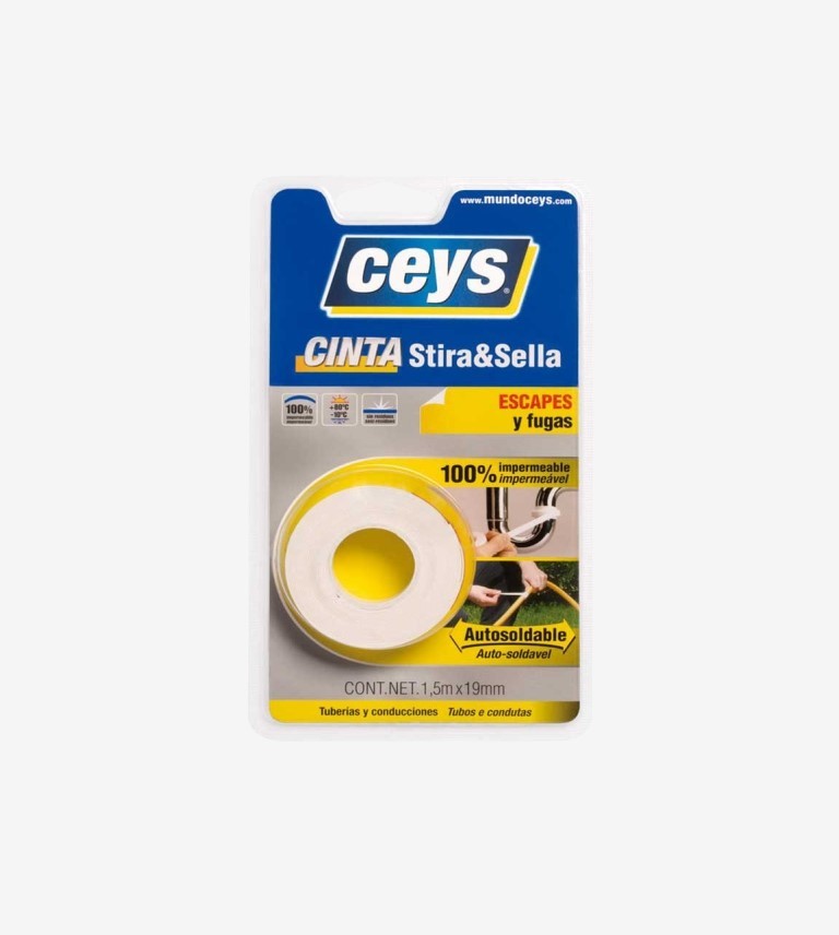 CINTA STIRA & SELLA COLOR BLANCO CEYS 3MX19MM