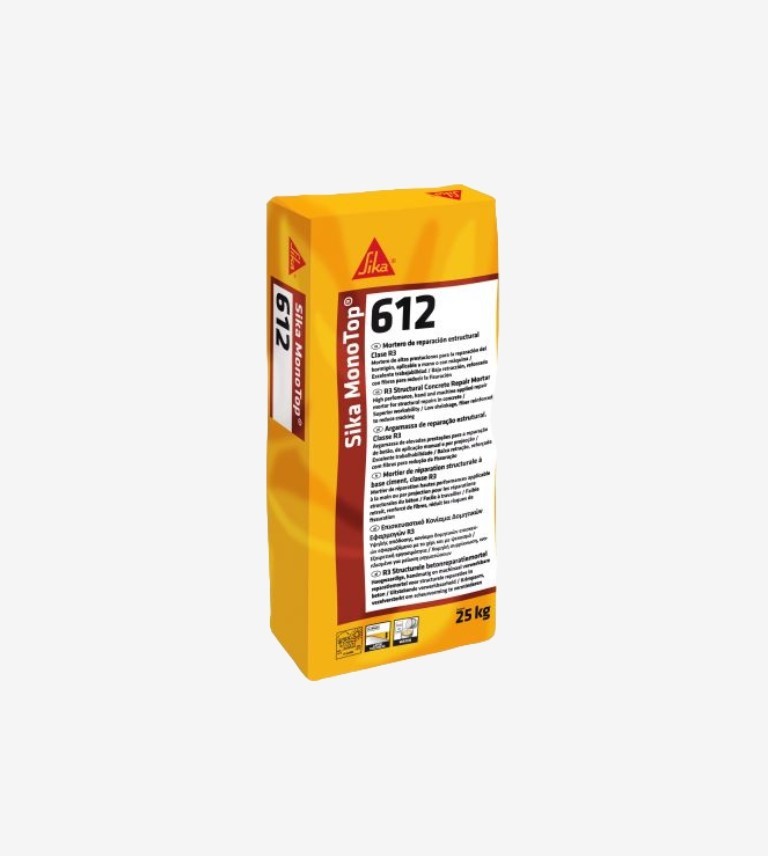 MORTERO DE REPARACION MONOTOP 612 GRIS SIKA 25KG