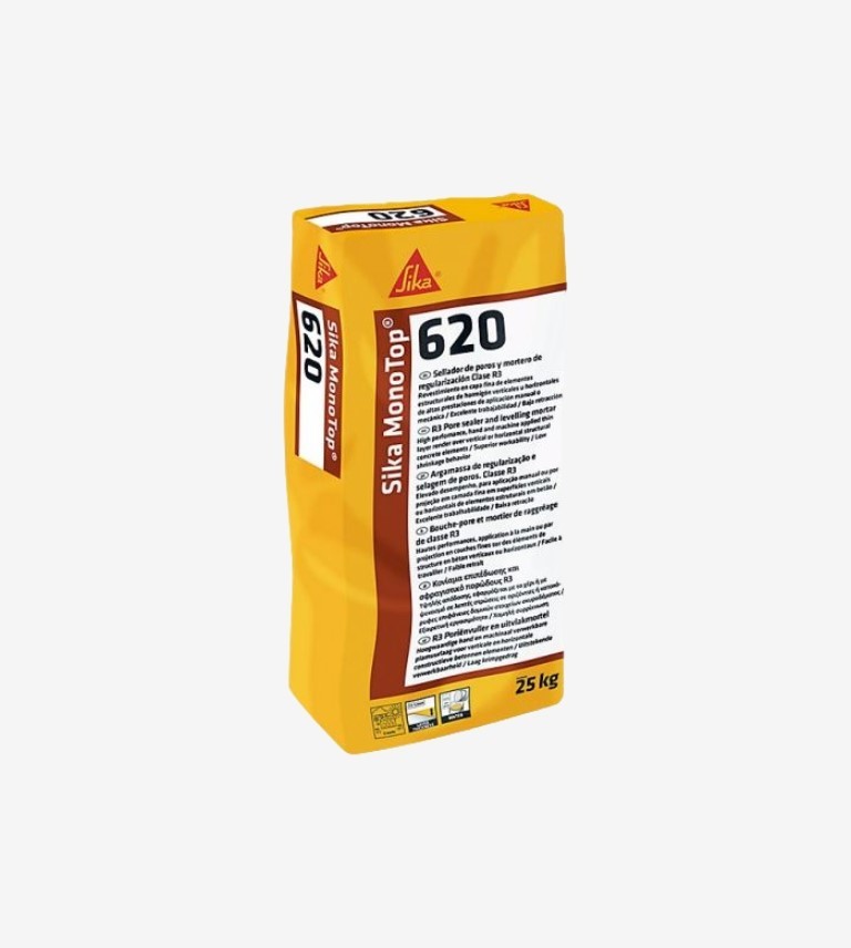 MORTERO DE REPARACION MONOTOP 620 GRIS SIKA 25KG