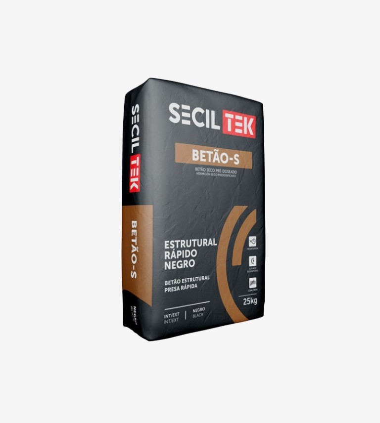 MORTERO ESTRUCTURAL RAPIDO NEGRO BETAO S 25KG SECILTEK
