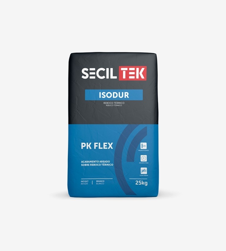 MORTERO FIBROREFORZADO DE REGULARIZACION Y ACABADO ISODUR PK FLEX MORTERO 25KG SECILTEK