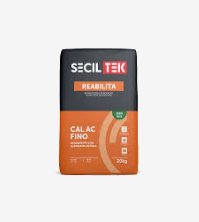 MORTERO DE ACABADO FINO DE CAL HIDRAULICA REABILITA CAL AC FINO 01 NATURAL SECILTEK 18KG