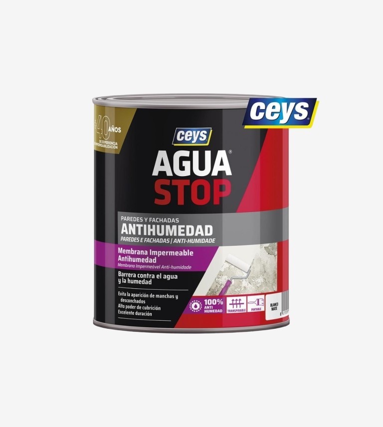 MEMBRANA IMPERMEABILIZANTE AGUASTOP ANTIHUMEDAD CEYS 4KG