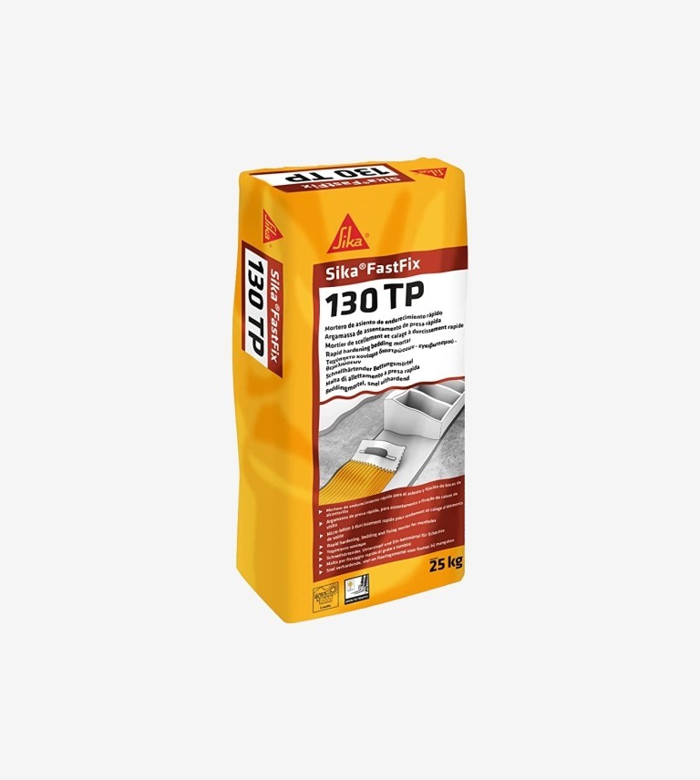 MORTERO DE APOYO Y FIJACION FASTFIX-130 TP GRIS SIKA 25KG