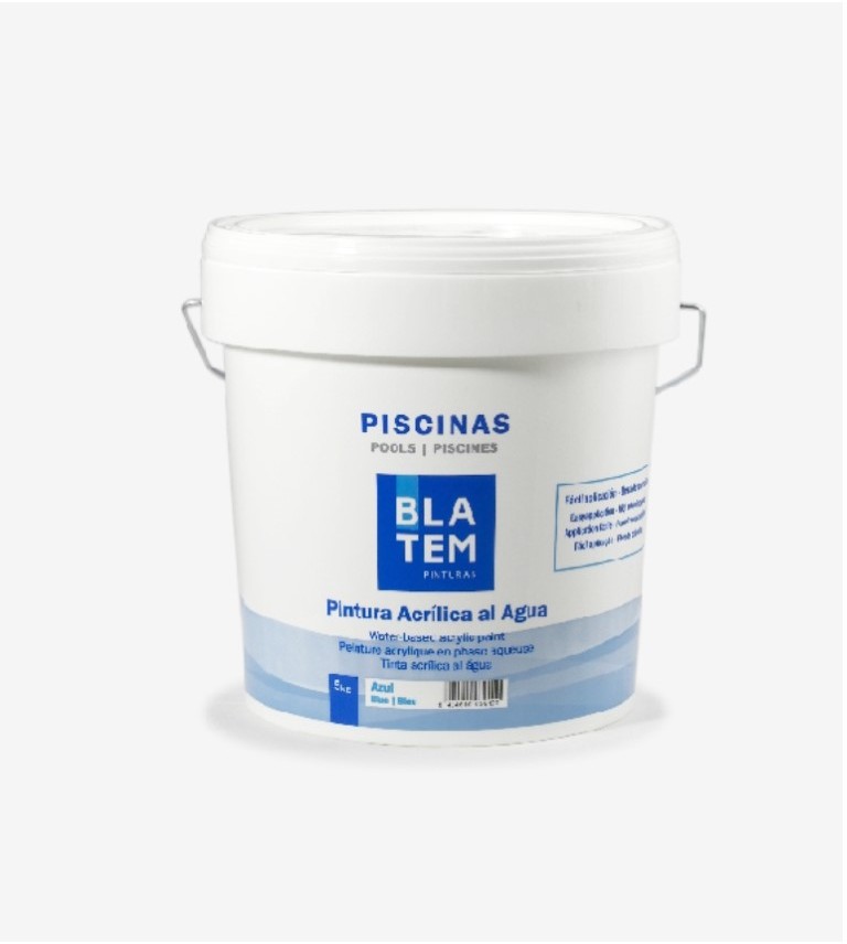 PINTURA DE PISCINAS AL AGUA AZUL INTENSO BLATEM 5KG
