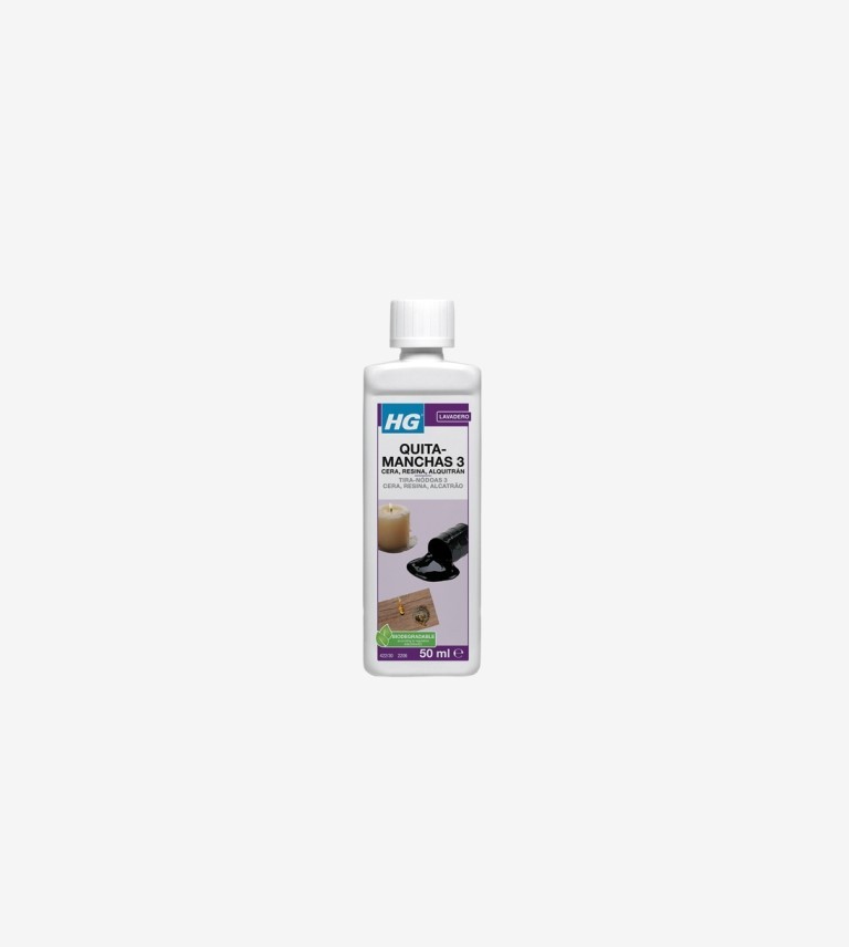 LIMPIADOR MANCHAS CERA, RESINA, ALQUITRAN (Nº3) HG 50ML