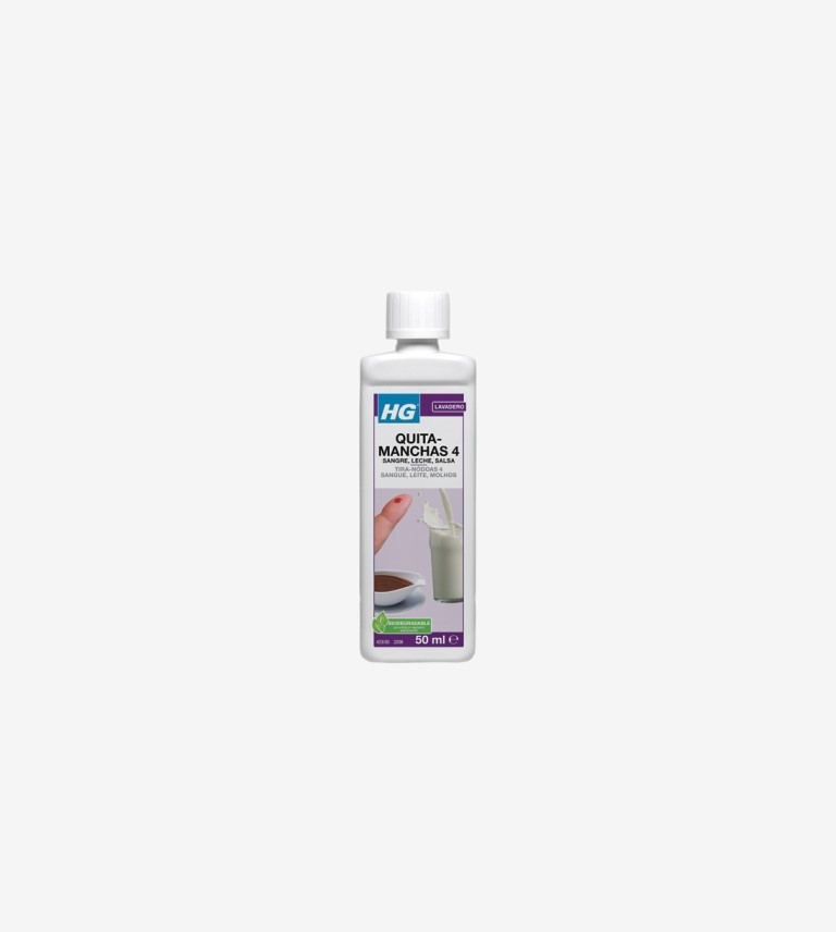 LIMPIADOR MANCHAS SANGRE, SALSAS, HUEVO, CHOCOLATE (Nº4) HG 50ML