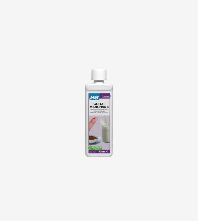 LIMPIADOR MANCHAS SANGRE, SALSAS, HUEVO, CHOCOLATE (Nº4) HG 50ML