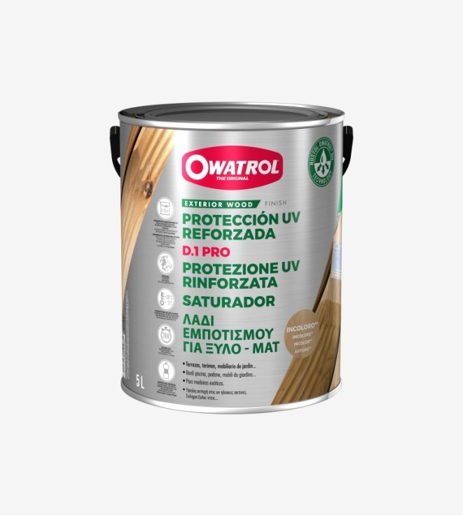 SATURADOR BASE ACEITE MADERAS EXOTICAS D1 PRO OWATROL 1L
