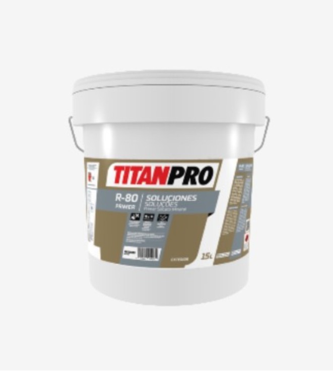 TITANPRO R80 IMPRIMACION MINERAL SILICATO MATE INCOLORA 15L