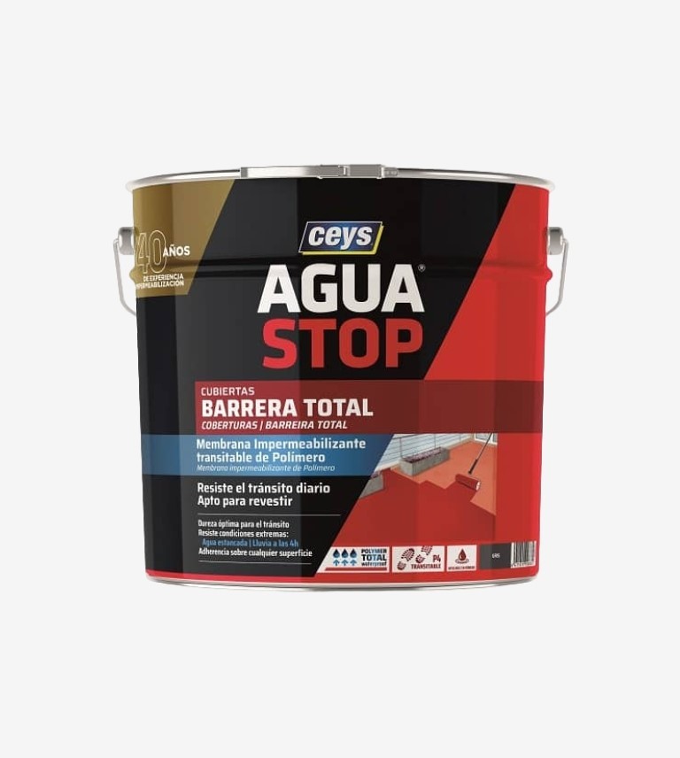 MEMBRANA IMPERMEABILIZANTE AGUA STOP BARRERA TOTAL GRIS CEYS 1KG