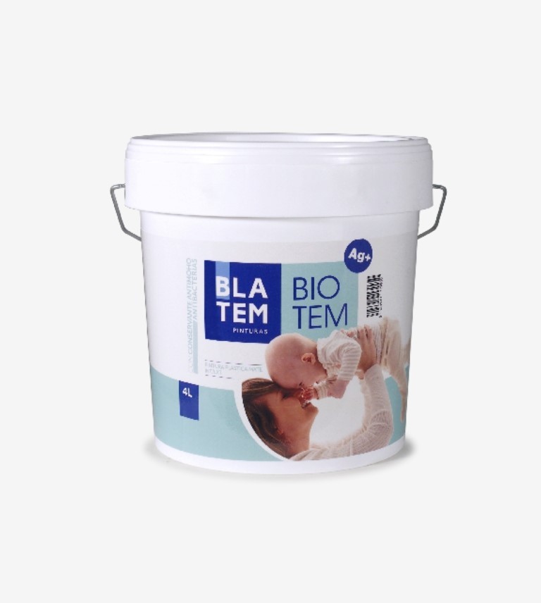 PINTURA PLASTICA MATE ANTIBACTERIAS BIOTEM BLATEM 750ML