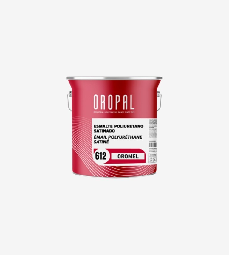 ESMALTE  POLIURETANO SATIN. OROMEL 612 BLANCO COMPONENTE A OROPAL 20L