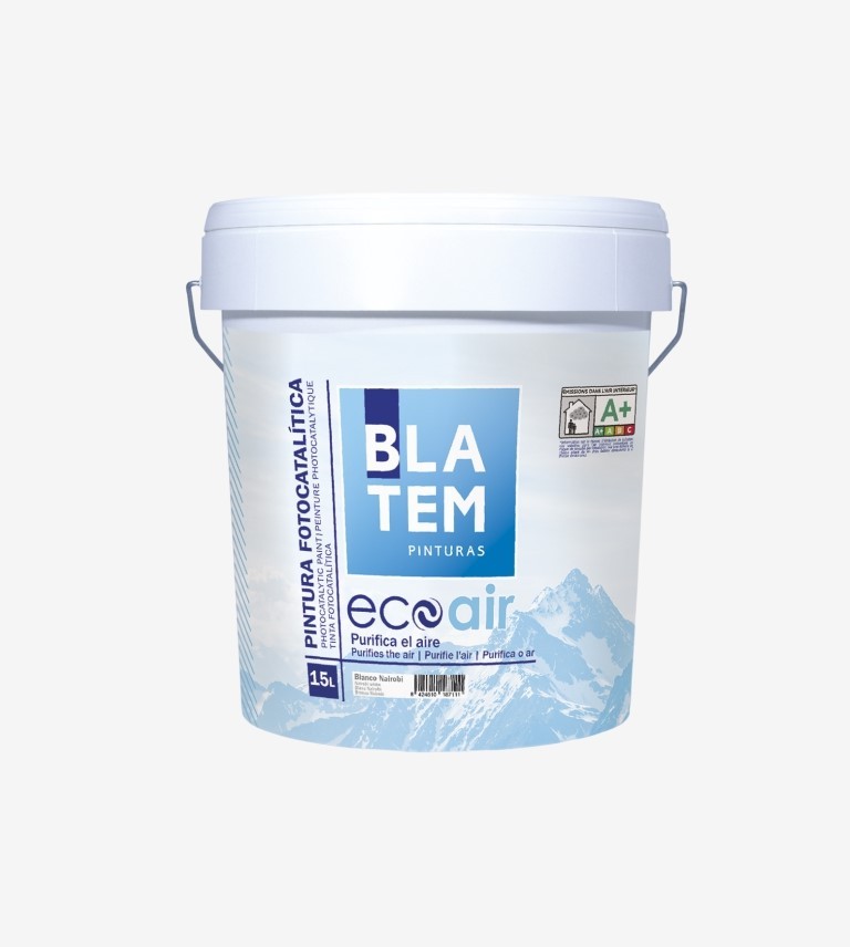 PINTURA PLASTICA MATE SIN OLOR ECOAIR BLATEM 750ML