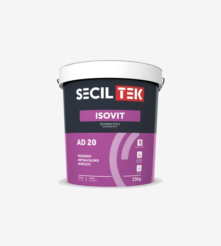 IMPRIMACION BLANCA PARA EL S.A.T.E. ISOVIT AD 20 SECILTEK 15L
