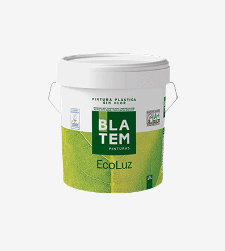 PINTURA PLASTICA MATE ECOLOGICA ECOLUZ BLATEM 4L