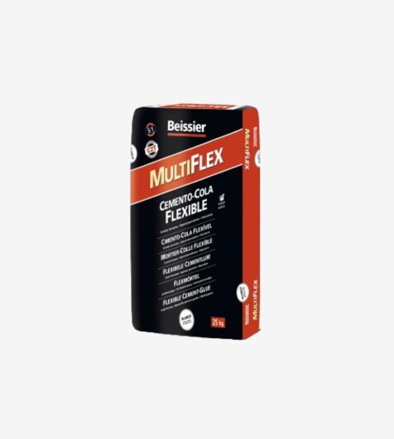 CEMENTO COLA MULTIFLEX BLANCO BEISSIER 25KG