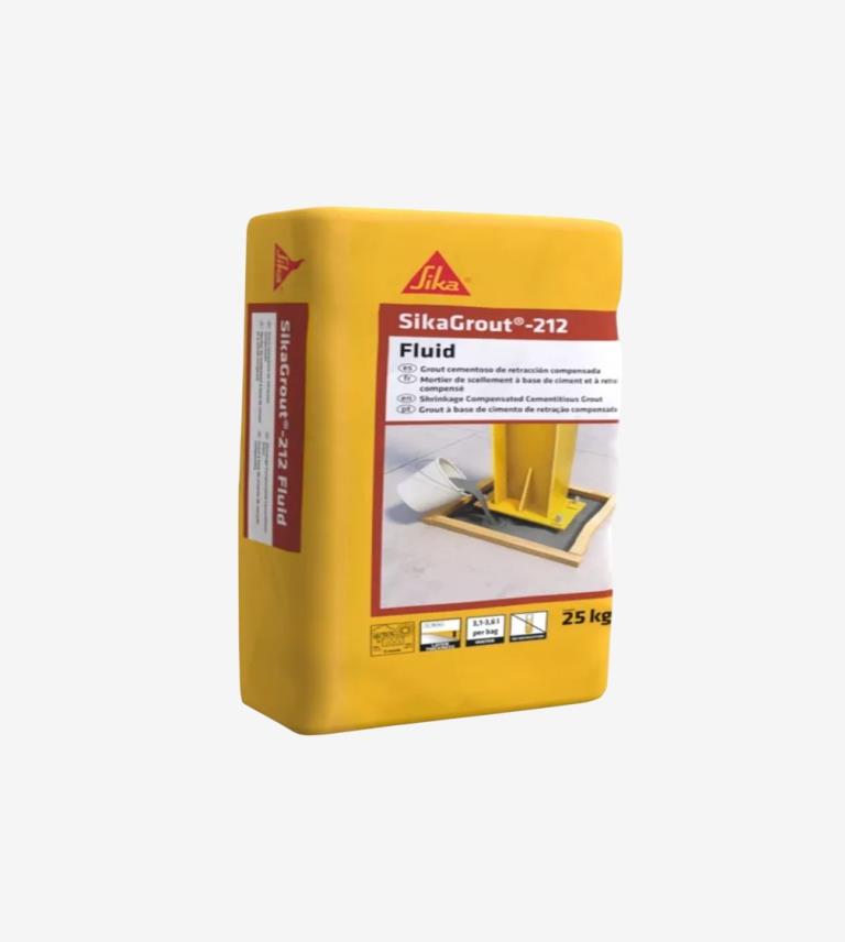 GROUT CEMENTOSO MONOCOMPONENTE DE RETRACCION COMPENSADA SIKAGROUT-212 FLUID SIKA 25KG
