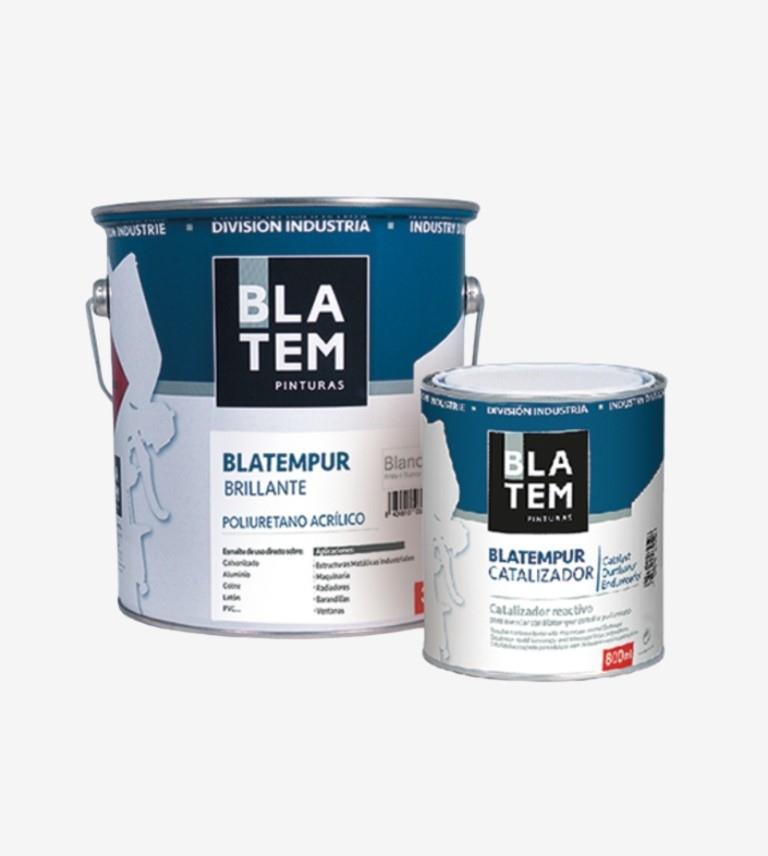 KIT ESMALTE POLIURETANO BLATEMPUR BRILL. BLANCO BASE BP1 BLATEM 750ML