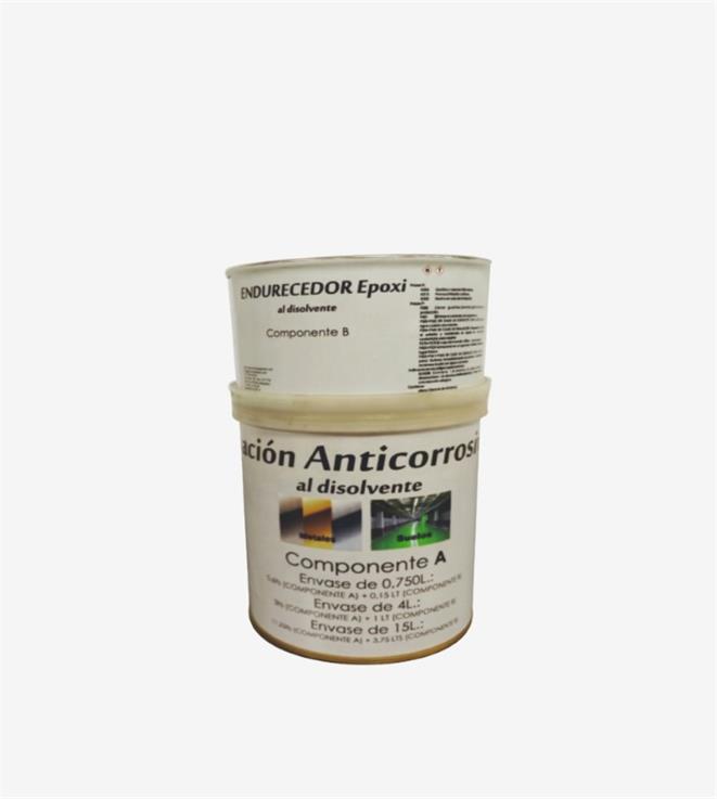 KIT IMPRIMACION ANTICORROSIVA EPOXI 2 COMPONETES GRIS ADORAL 750ML