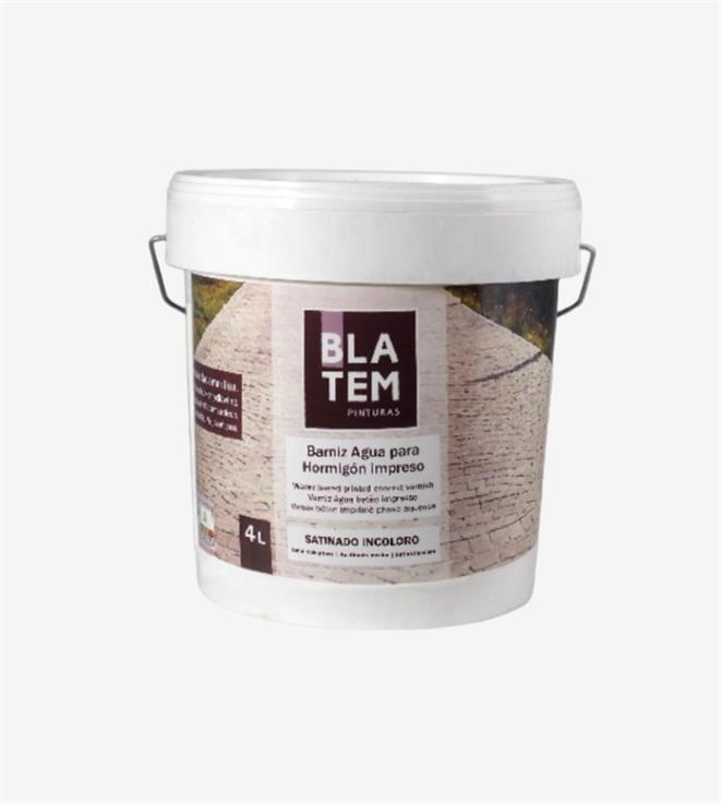 KIT BARNIZ AL AGUA PARA HORMIGON IMPRESO BLATEM 4L