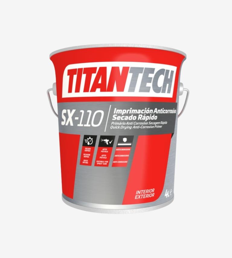 IMPRIMACION SX-110 SR GRIS ANTICORROSIVA 4L TITANTECH