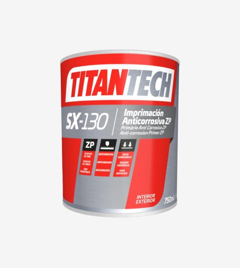 IMPRIMACION SX-130 ZNP GRIS CON FOSFATO DE ZINC 0,75L TITANTECH