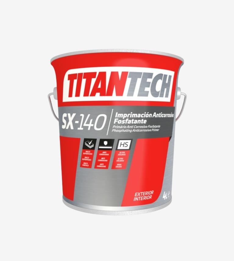 IMPRIMACION SX-140 ANTICORROSIVA FOSFATANTE BLANCA 4L TITANTECH